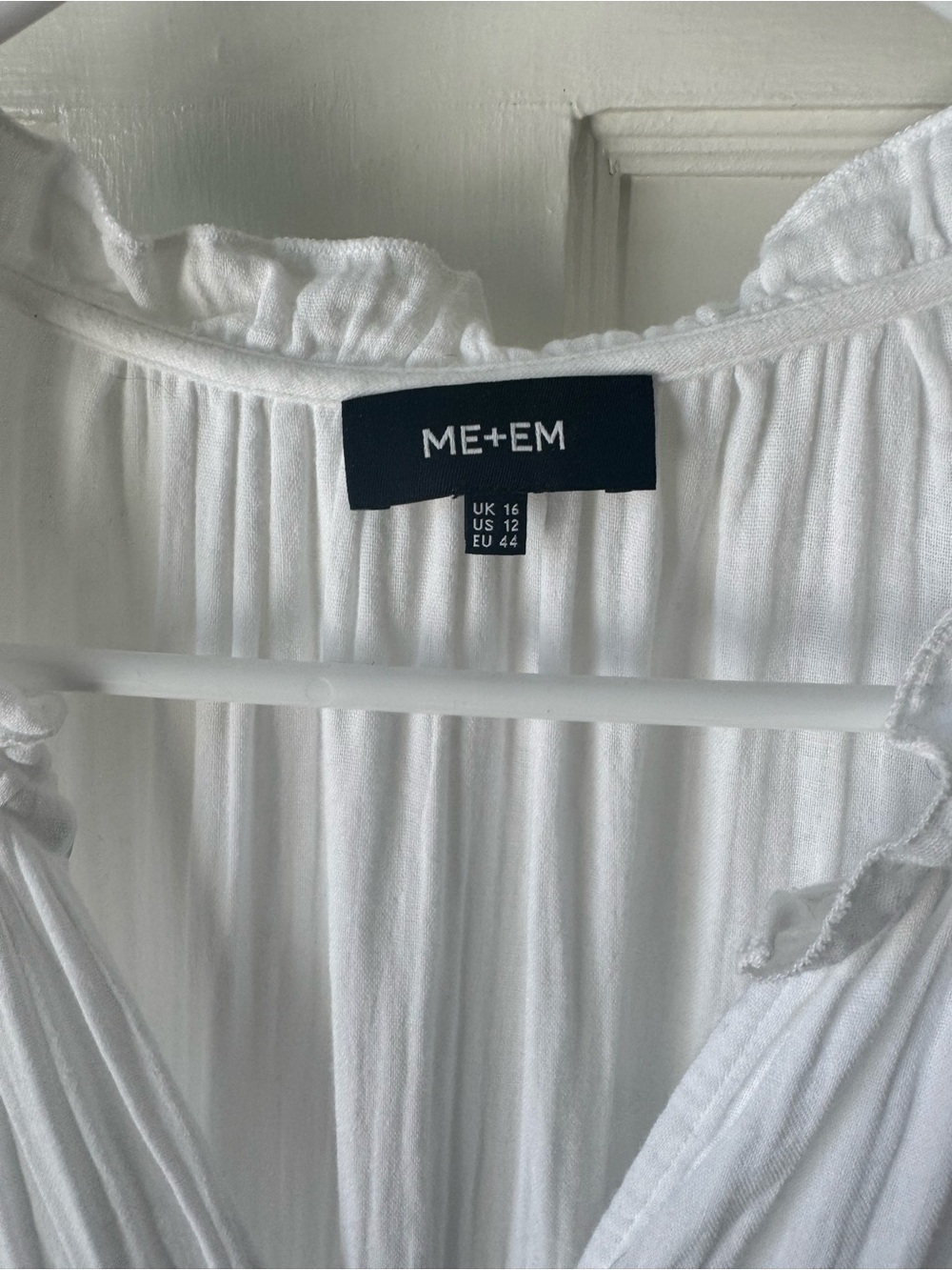 ME+EM White Ruffle Tiered Mini Sundress - Picture 2 of 2